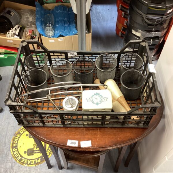 Gilt Mid-Century Vintage Jewellery Box with Original Fittings from a Local House Clearance