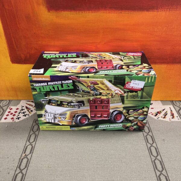 Vintage Teenage Mutant Ninja Turtles Party Wagon toy from 1989.