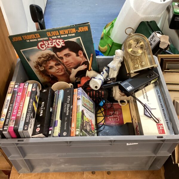 Vintage vinyl records lot including Grease soundtrack by John Travolta.