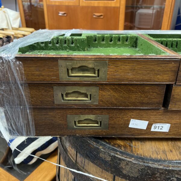 Vintage Edwardian mahogany magazine rack circa 1920, ideal for collectors.