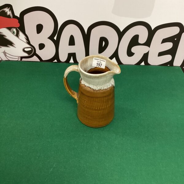 Traditional Youghal hand-glazed jug with warm earthy tones.