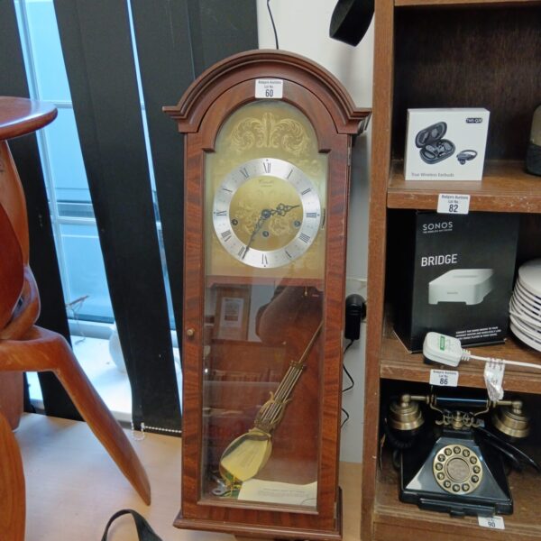 Vintage Comitti Westminster wall clock with mahogany case.
