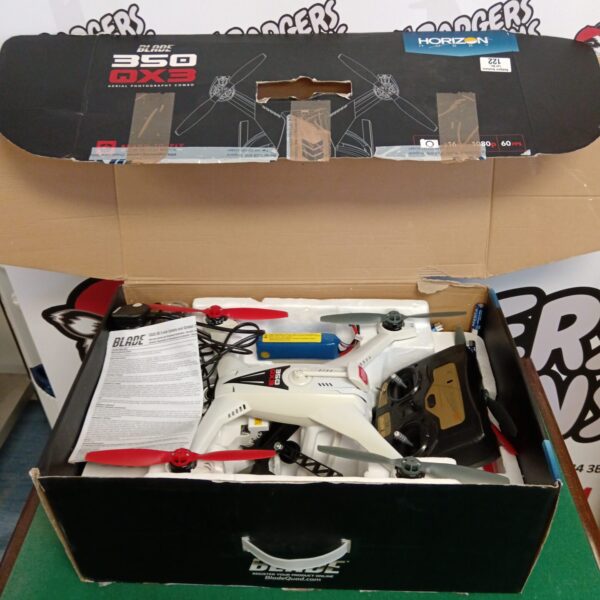 Used Blade 350 QX3 drone by Horizon Hobby, aerial photography quadcopter.