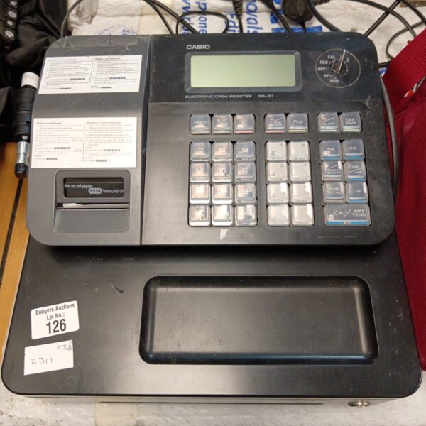Vintage Casio SE-G1 cash register in used condition.