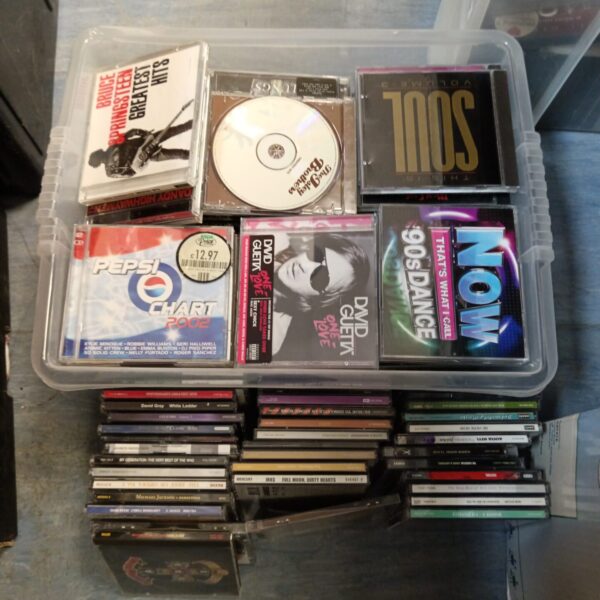 Lot of 90s music CDs for collectors and enthusiasts.