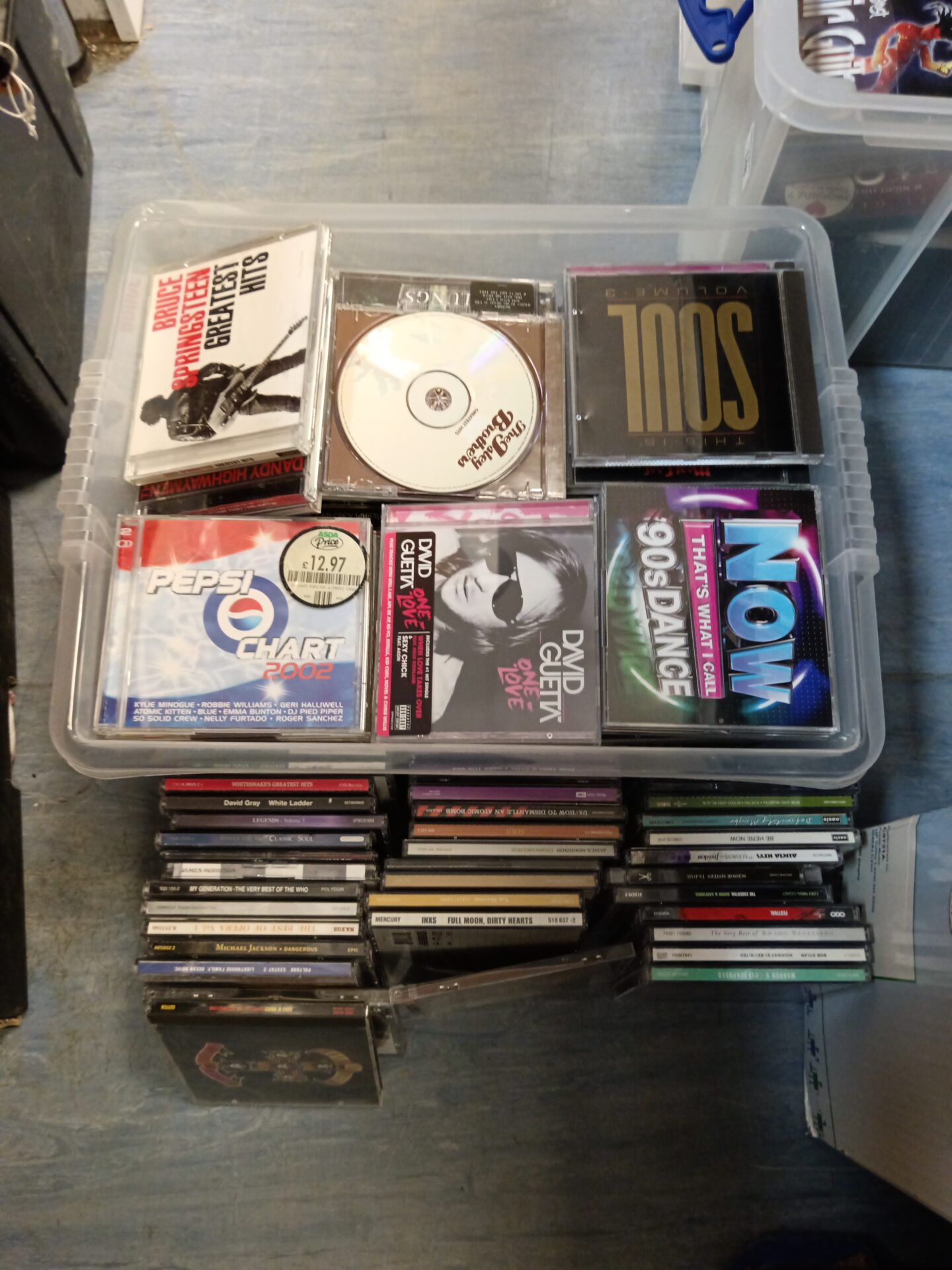 149 Box full of music cds