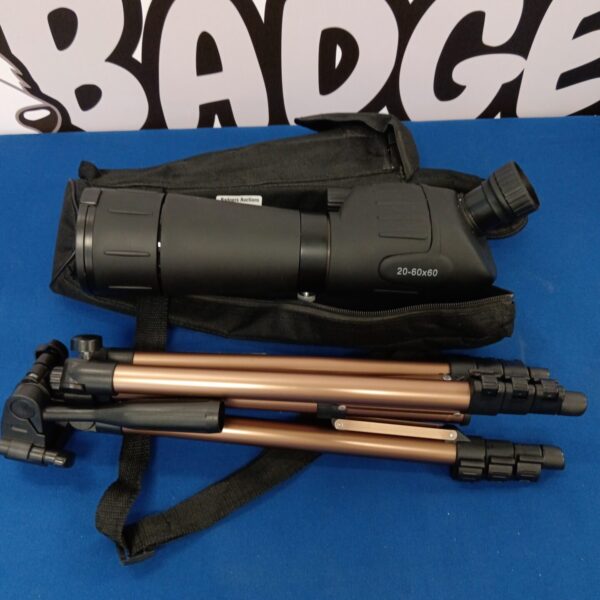 Spotting scope with tairoad tripod for birdwatching and astronomy.