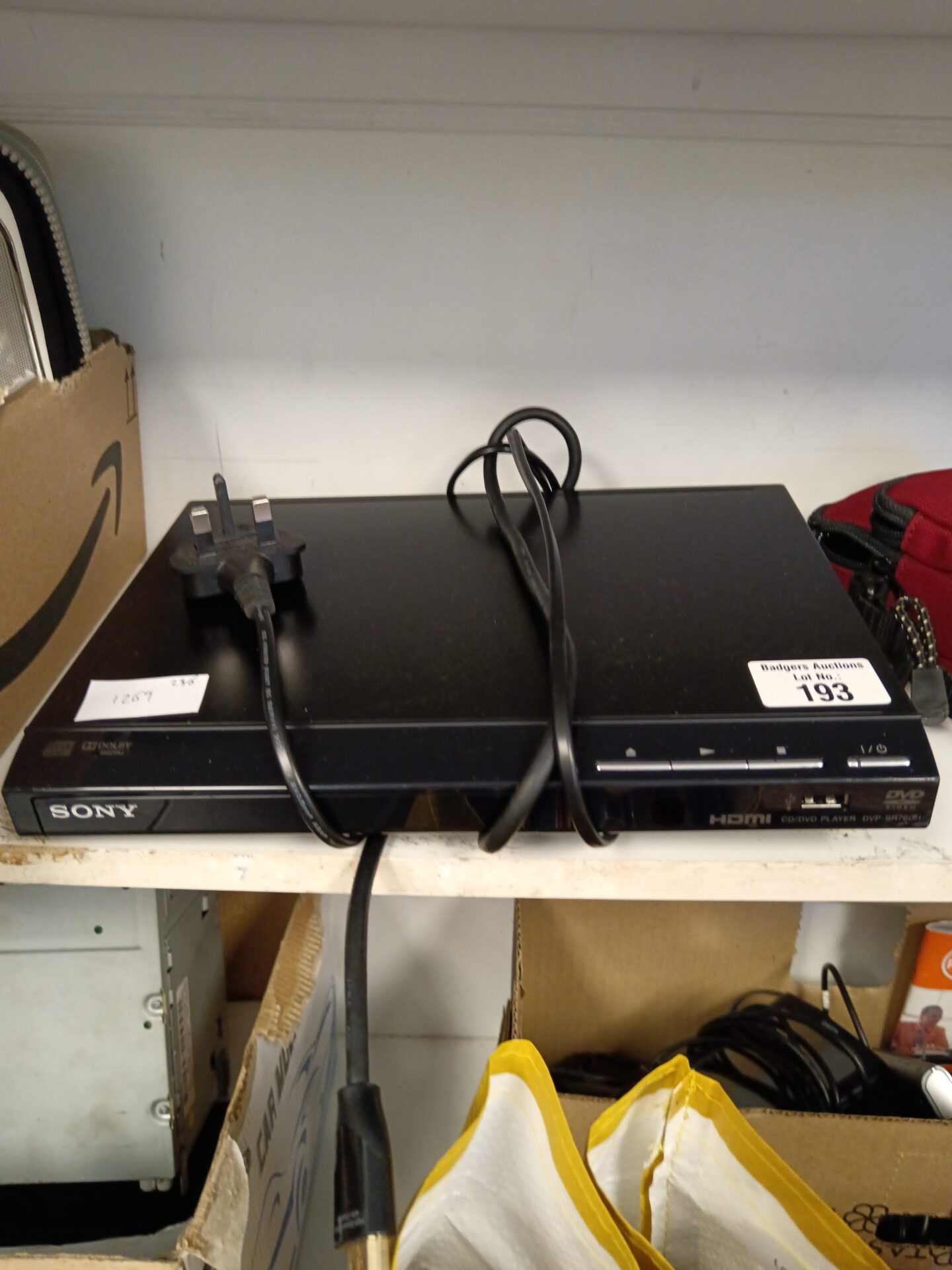 193 Sony dvp-sr760h cd dvd player