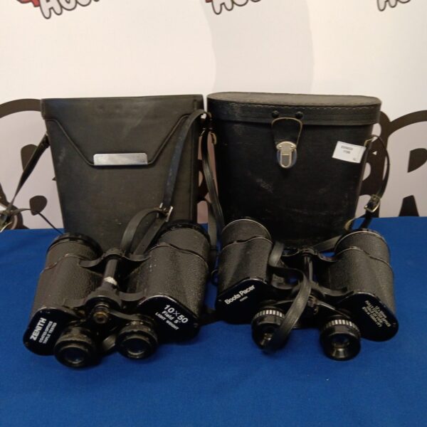 Vintage Zenith and Boots binoculars in a lot.