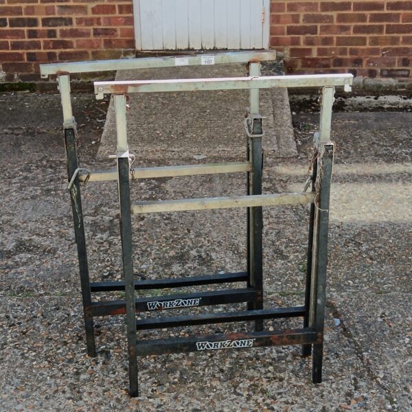 Pair of used Workzone trestles for DIY projects.