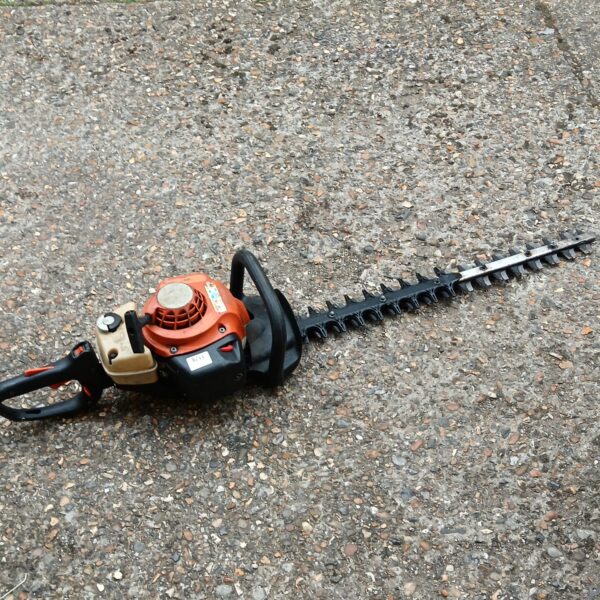 Stihl hz 82rc petrol hedge cutter for garden maintenance.