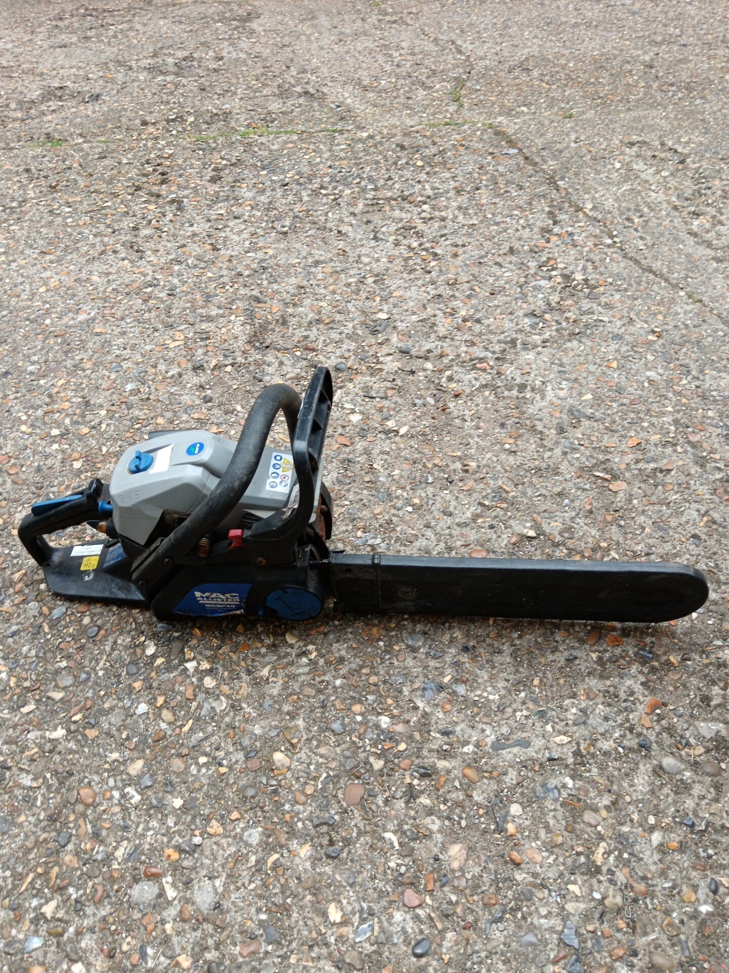 1129 Mac Alister mcsp40 petrol chainsaw
