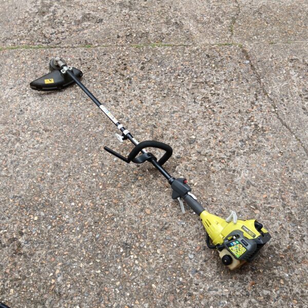 Ryobi Pwr LT2 petrol grass strimmer for garden maintenance