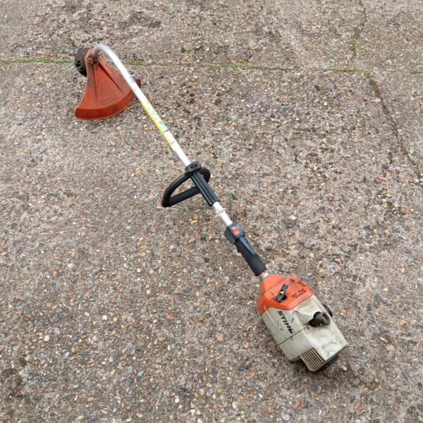 Used Stihl FS36 petrol grass strimmer for garden maintenance.