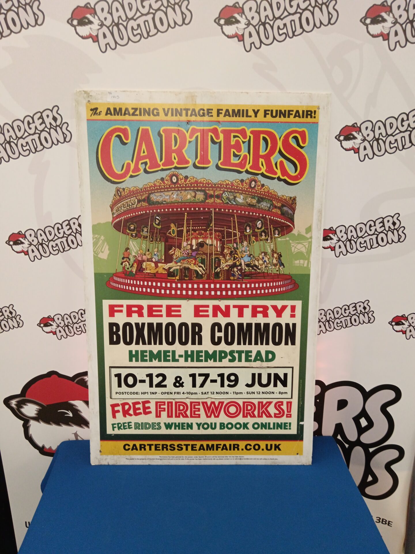 699 Carter’s steam fair Hemel Hempstead sign
