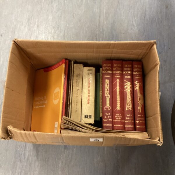 Lot of vintage electrical encyclopaedia books for reference and collecting.