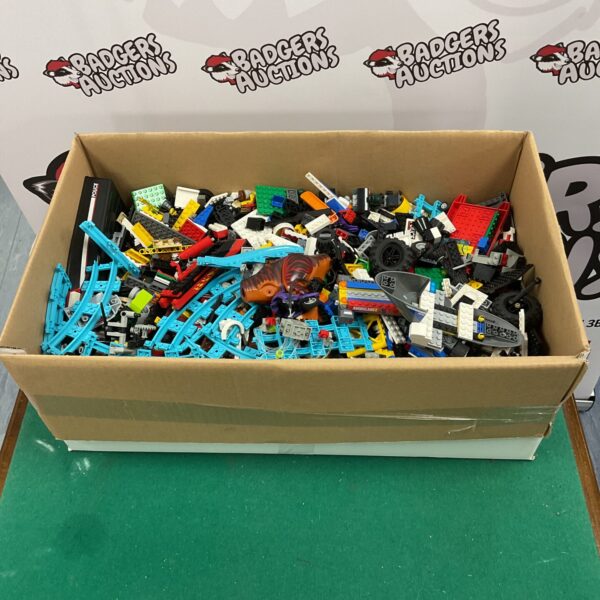 Large Lego mixed lot with rollercoaster track pieces for building.