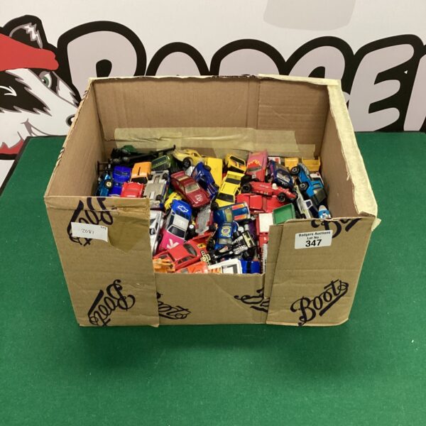 Assorted collection of diecast model cars for collectors.