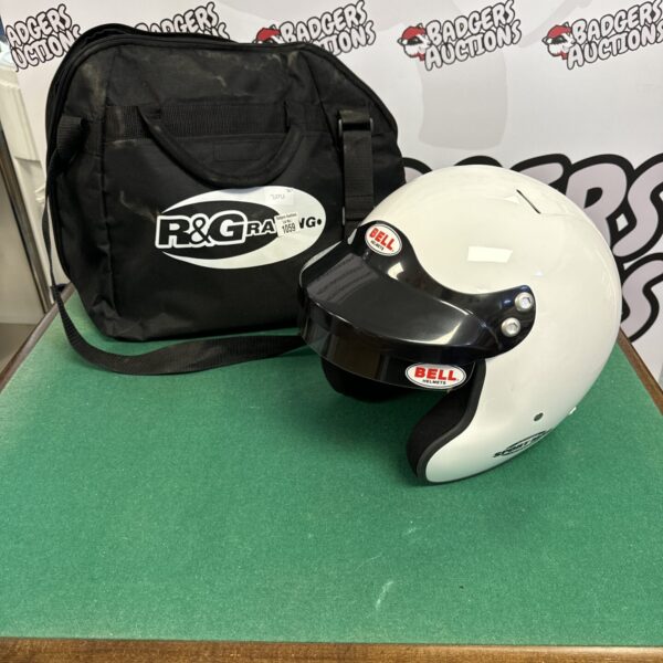 Vintage Bell Sport Mag helmet size 59, classic motorcycle headwear.