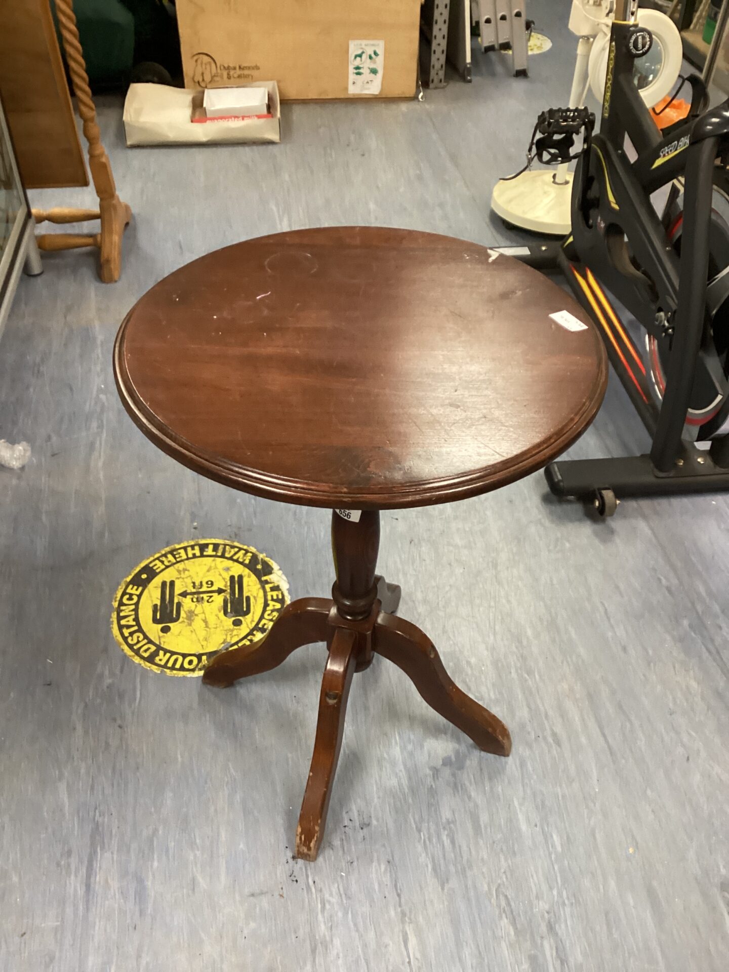 656 Mahogany Wine Table and wall mirror