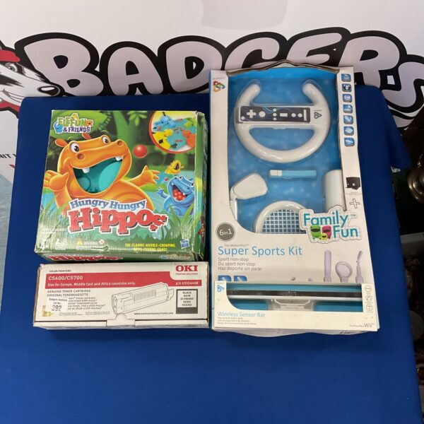 Playfect Super Sports Kit CS600 with Wii sensor and Hungry Hungry Hippos