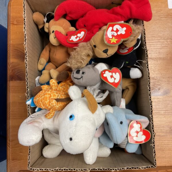 Vintage Ty Beanie Babies collection of plush toys.