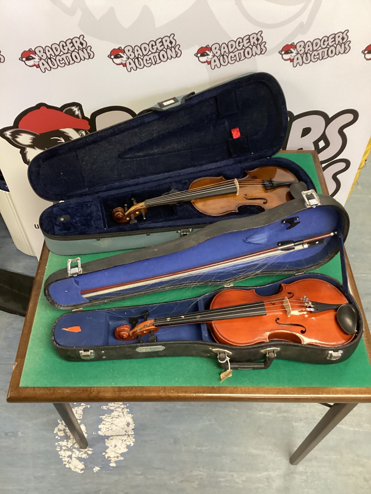 598 Two violins inc skylark both with cases