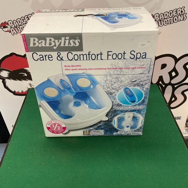 Babyliss foot spa massager for home relaxation and pedicure.