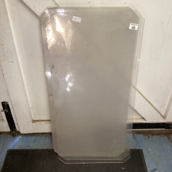 Clear perspex boards for displays and signage.
