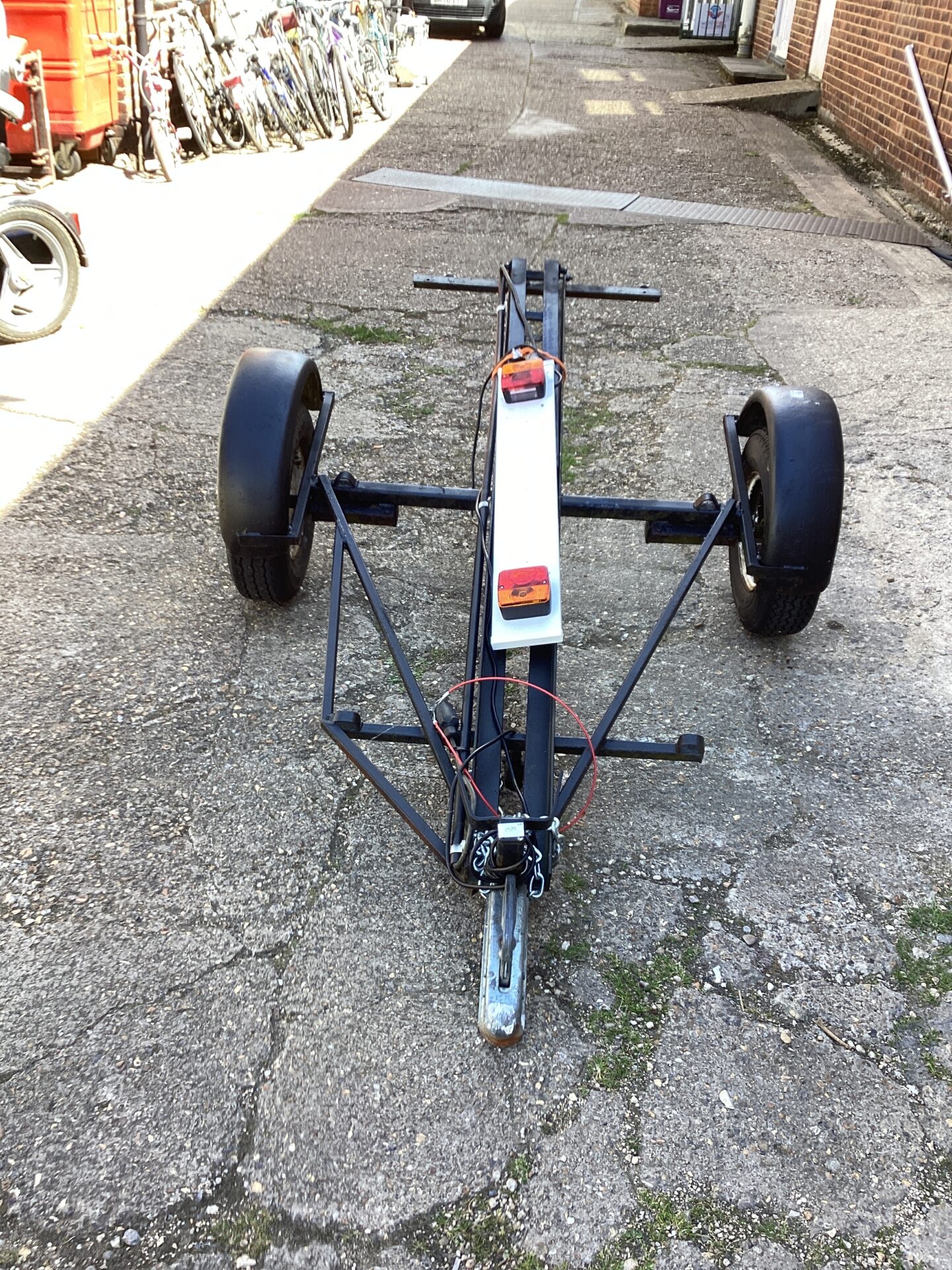 1186 Motor Cycle Transporter Trailer with light Board