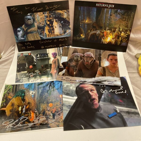 Signed Star Wars photographs collection featuring vintage movie autographs.