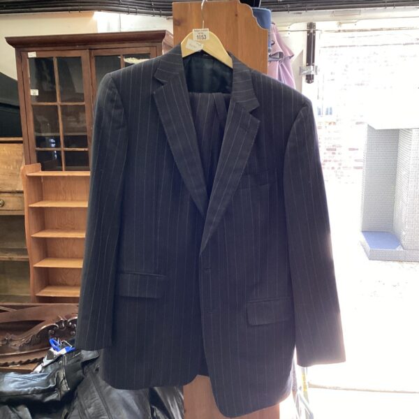 Classic Chester Barrie Savile Row pinstripe suit in medium.
