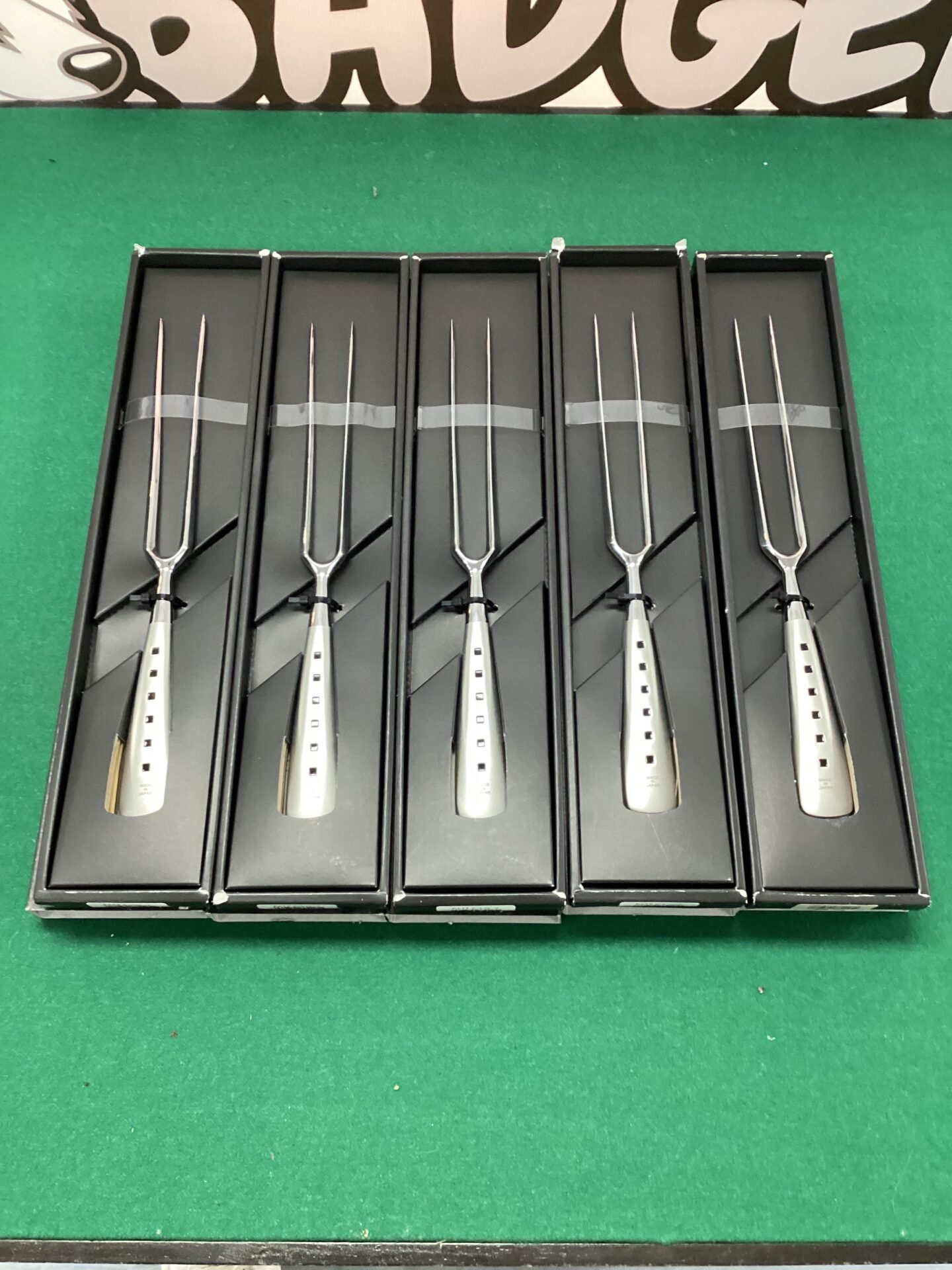 767 Five sha ra ku mono Japanese chef carving forks