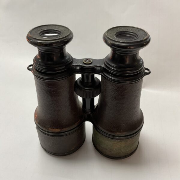 Antique Lemaire WWI binoculars in dark finish.