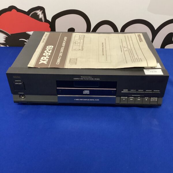 Vintage Toshiba XR-9219 CD player in used condition.