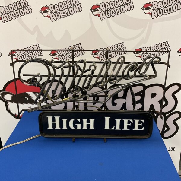 Vintage Millers High Life neon sign for collectors.