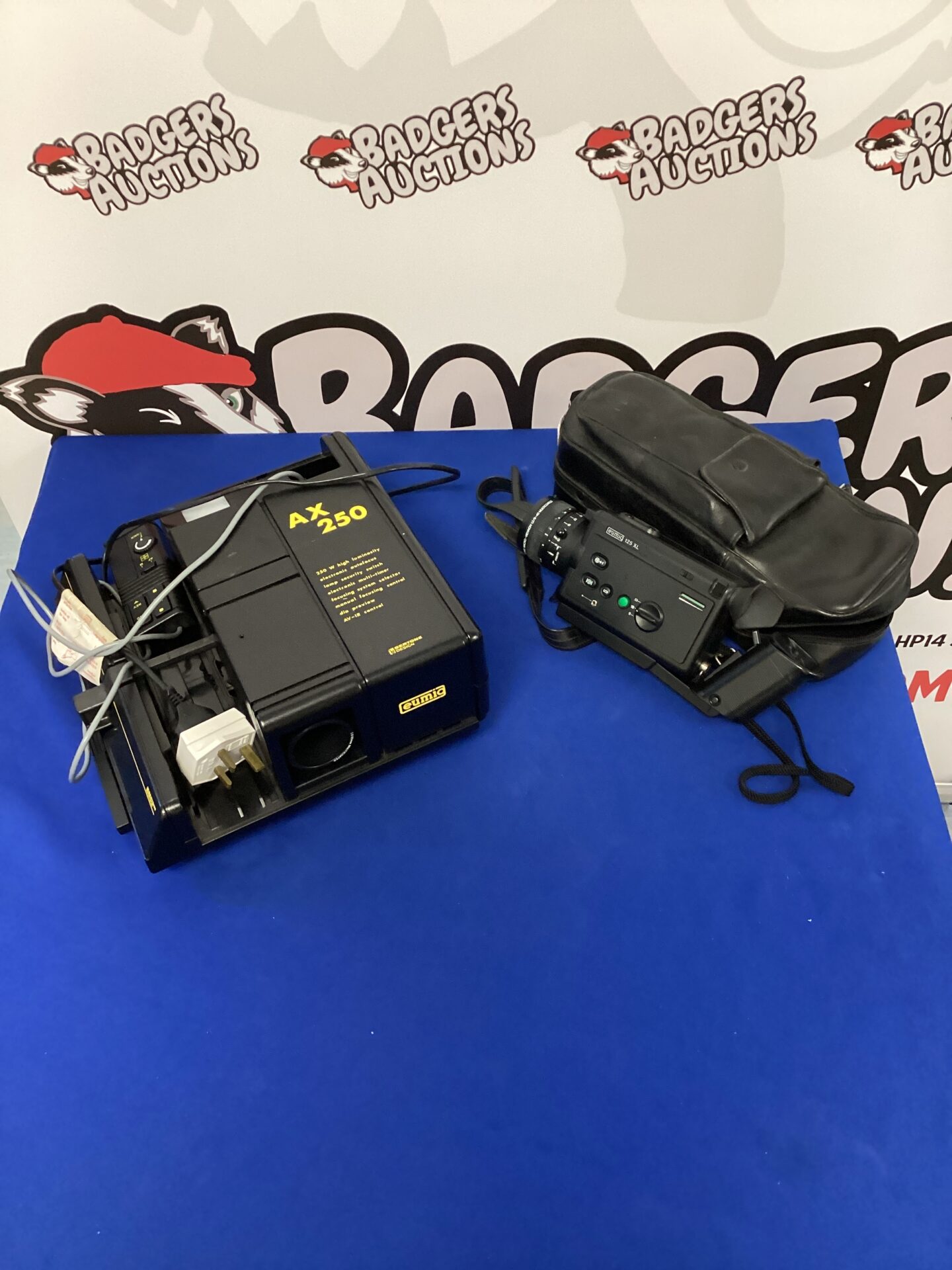 121 Slide projector AX250 and eumig 125 XL