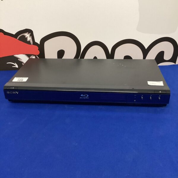 Black Sony BDP-S390 Blu-ray player for home theatre use.