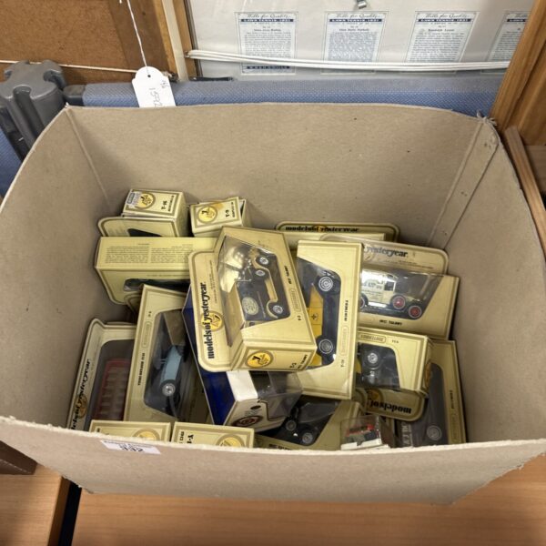 Vintage Yesteryear diecast model car lot, Matchbox Lesney collection.