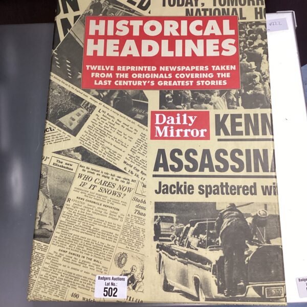Vintage historical newspaper collection, capturing significant news events.
