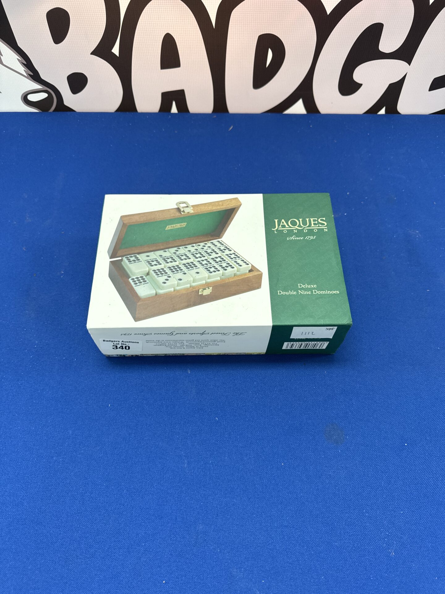 417 Jaques london deluxe double nine dominoes set