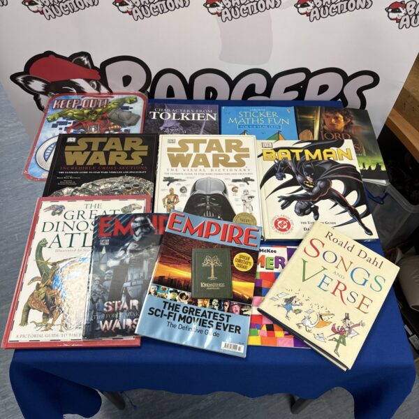 Mixed book lot including Star Wars and Tolkien titles.
