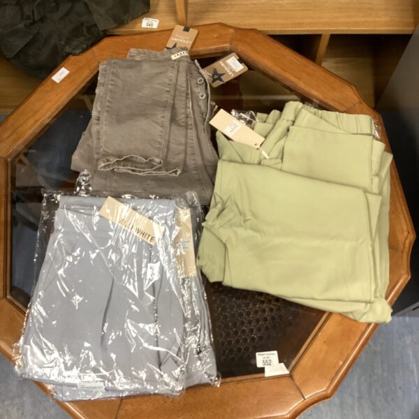 Assorted ladies trousers including Elli White and Lexxury jeans.