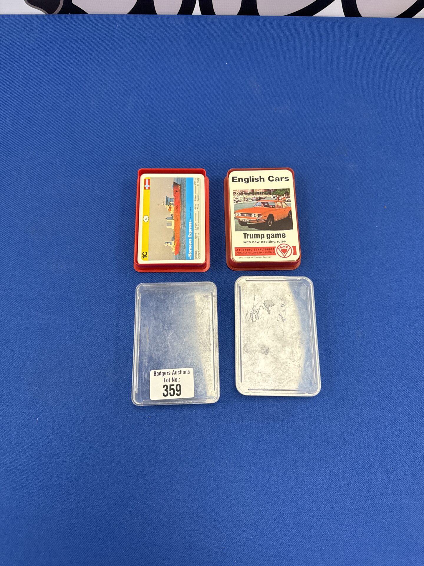 359 Two vintage top trumps card sets