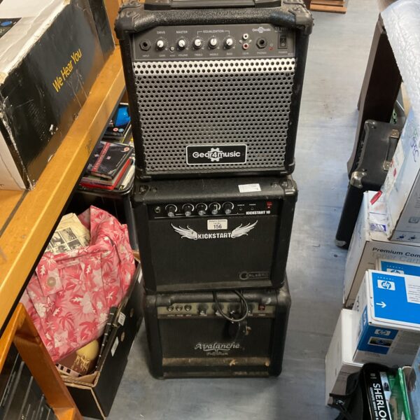 Vintage Avalanche guitar amplifier head with silver controls.