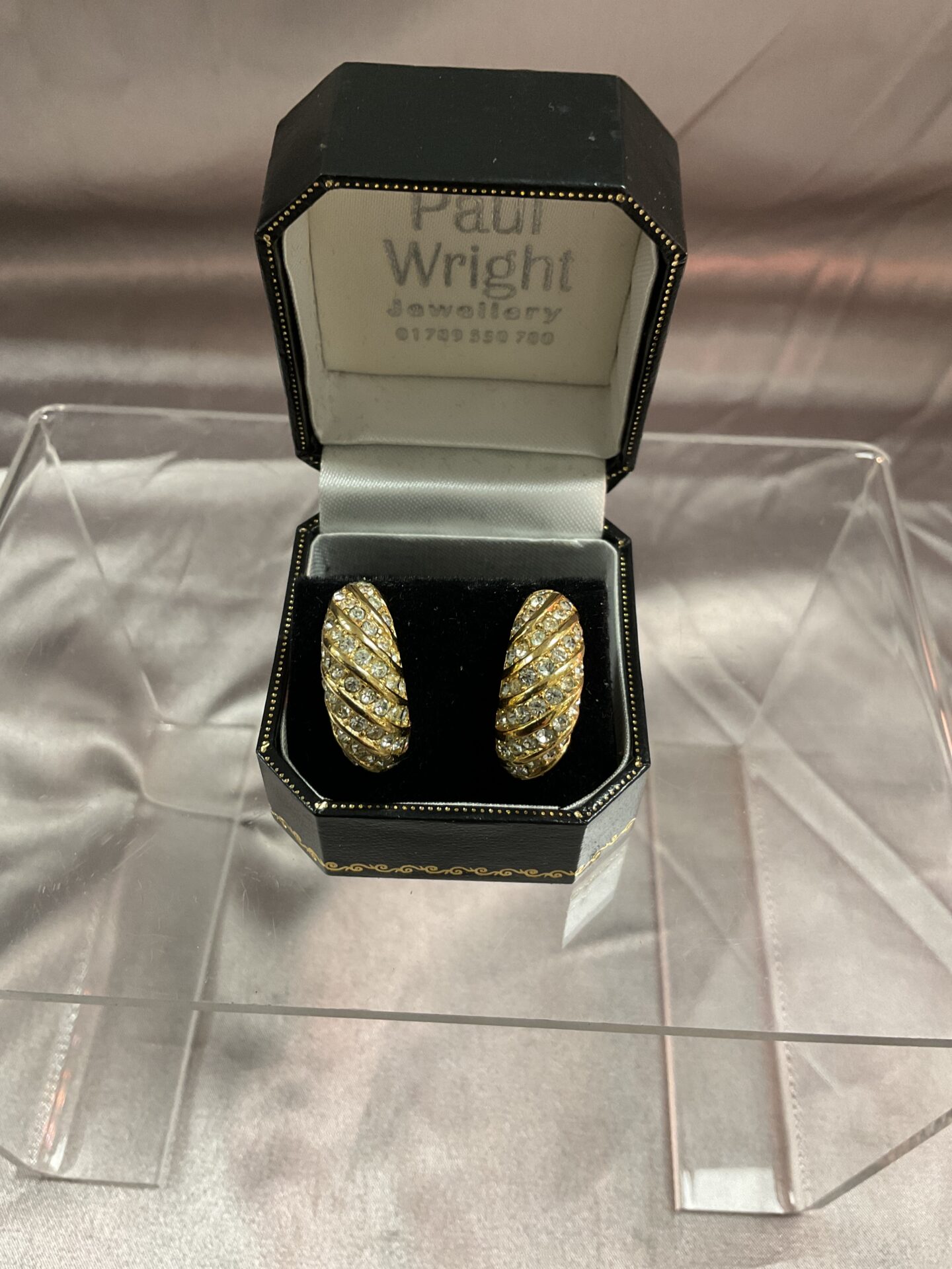858 Pair of Diamante Earrings
