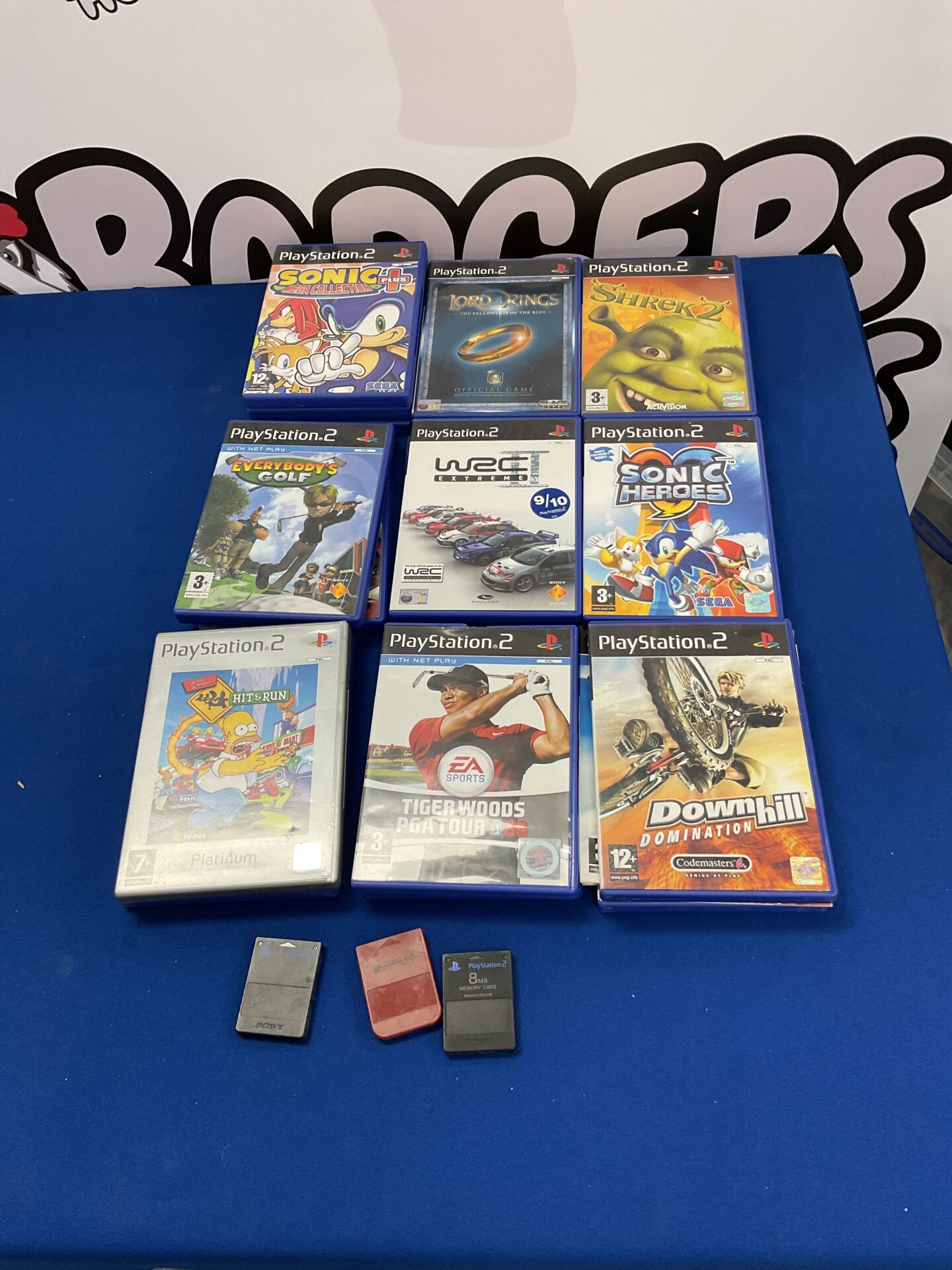 172 PS2 Playstation II games and memory cards