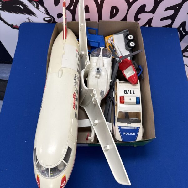 Vintage Playmobil airliner toy airplane in good condition.
