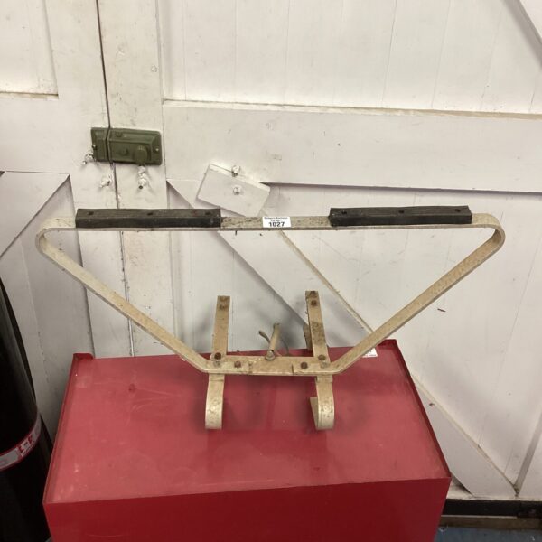 Vintage aluminium ladder stay for garden or DIY use.
