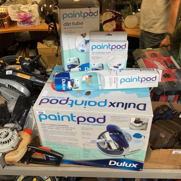 Dulux Paint Pod Roller System kit with attachments and extensions.
